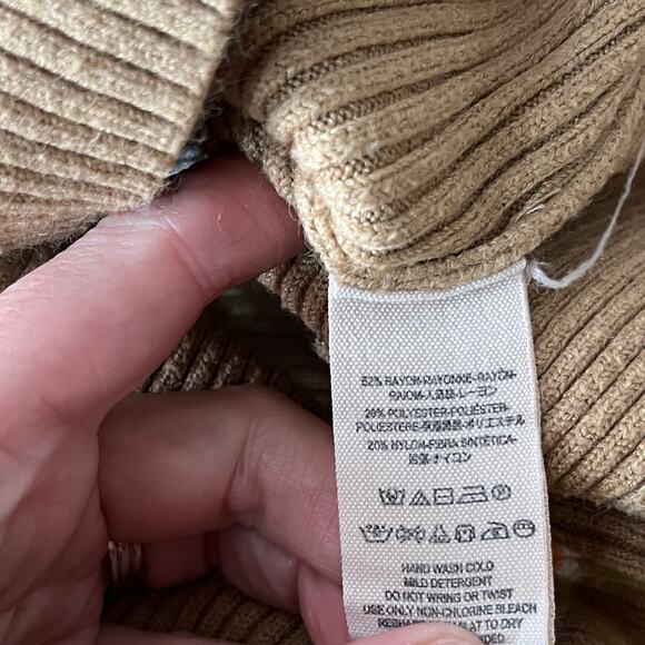 Free People Sport Stripe Midi sweater dress brown tan - M - Picture 9 of 9